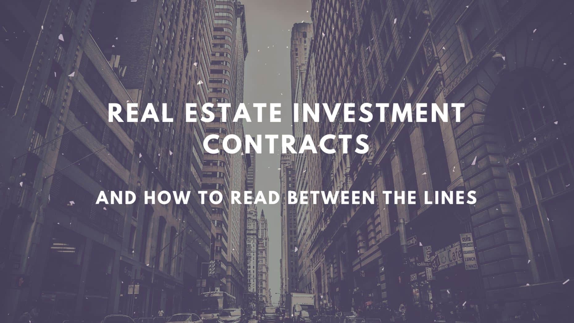 Real Estate Investment Contracts red tint small