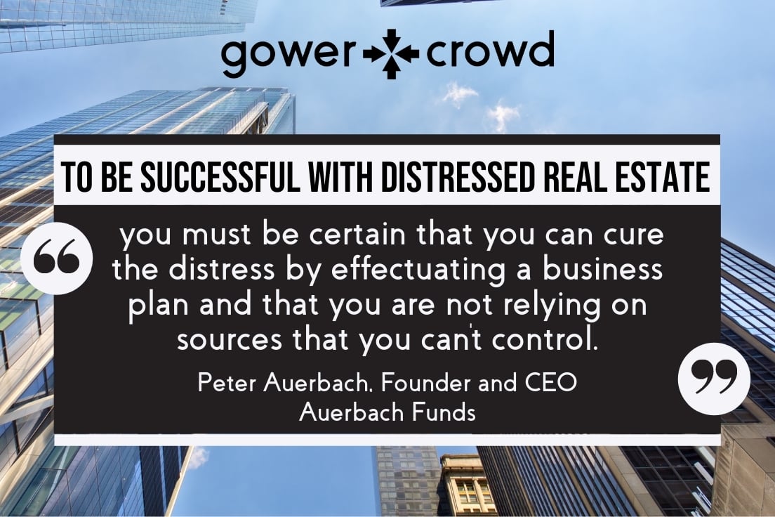 To be successful with distressed real estate you must be certain you can cure the distress