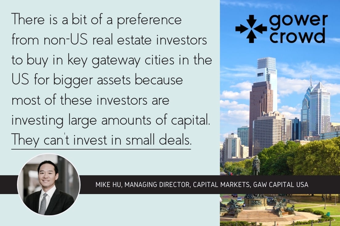 There is a preference from non-US investors to buy in gateway cities.