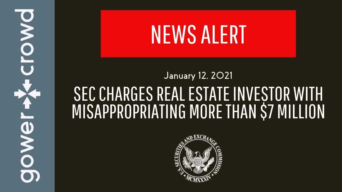 SEC files charges against real estate investor for fraud, January 12, 2021