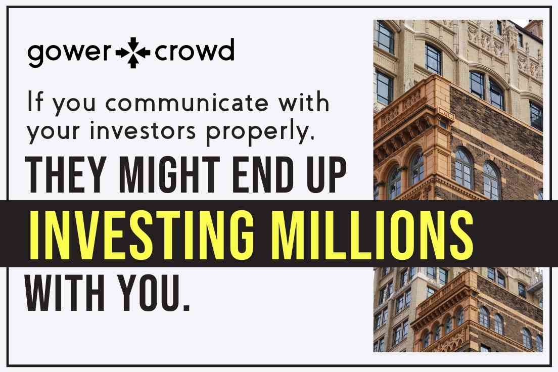 Investors may invest millions with you
